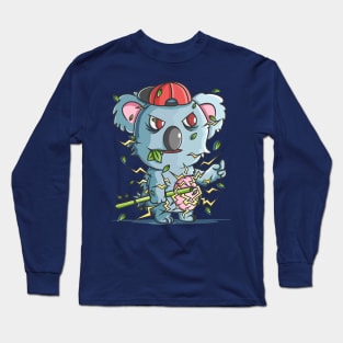 Cute Koala Lighting Monster Long Sleeve T-Shirt